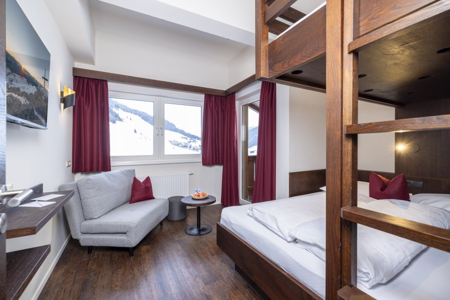 Familiensuite 3 Hintertux, Blick in den Kinderschlafbereich